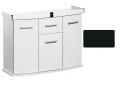 Szafka pod Akwarium profilowane Solid 80x35x75cm CZARNA