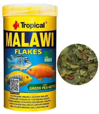 TROPICAL MALAWI 250ml - Pokarm Płatki Dla Pielęgnic