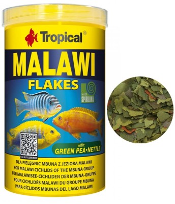 TROPICAL MALAWI 1000ml - Pokarm Płatki Dla Pielęgnic