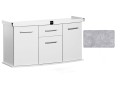 Szafka pod Akwarium profilowane Solid 120x40x75cm BETON
