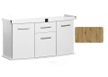Szafka pod Akwarium profilowane Solid 120x40x75cm DĄB ARTISAN