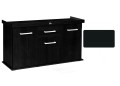 Szafka pod Akwarium proste Solid 120x50x75cm CZARNA