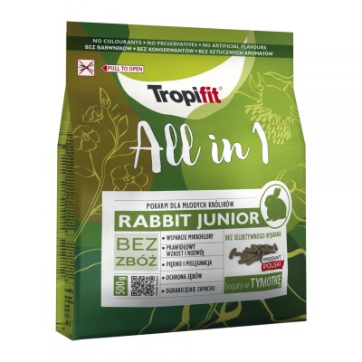 TROPIFIT ALL IN 1 Rabbit Junior Pokarm dla Królików 500g