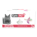Epic Pet Interaktywna Zabawka dla Kota Piórka z Dzwoneczkiem Spinning Feathers 8cm