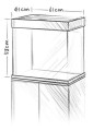 Juwel Lido 120l 61x41cm Zestaw z Akwarium Szary