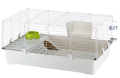 FERPLAST RABBIT 100 Duża Klatka Dla Królika, Świnki, Gryzoni 95cm JASNO-SZARA