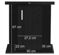 Szafka pod Akwarium Proste Comfort 60x30x67cm BUK