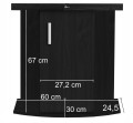 Szafka pod Akwarium Profilowane AP Comfort 60x30x67cm DĄB TRUFLOWY