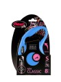 FLEXI Smycz automatyczna NEW CLASSIC linka S 8m do 12kg NIEBIESKA
