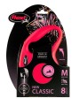 FLEXI Smycz automatyczna NEW CLASSIC linka M 5m do 20kg CZERWONA