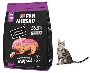 Pan Mięsko Karma dla Kotów Cielęcina z Krewetkami rozm. S 400g