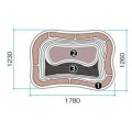 Pontec PE 500 Niecka Stawu Forma do Oczka Wodnego 500l 178x126cm