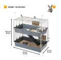 FERPLAST RABBIT 100 DUO Duża Klatka PIĘTROWA Dla Królika, Świnki, Gryzoni