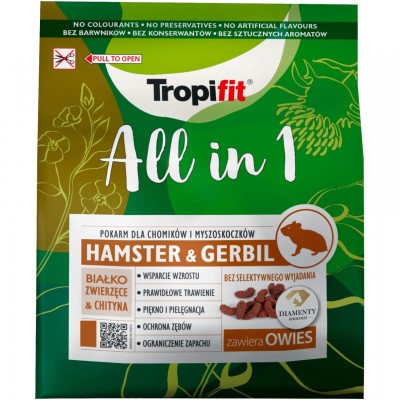 TROPIFIT ALL IN 1 HAMSTER & GERBIL Pokarm dla Chomików i Myszoskoczków 1,75kg 50555
