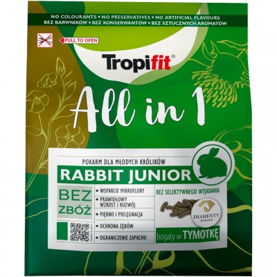TROPIFIT ALL IN 1 Rabbit Junior Pokarm dla Królików 1,75kg 50545