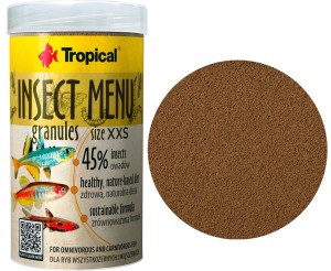 TROPICAL Pokarm dla Ryb INSECT MENU GRANULES SIZE XXS 100ML/64G 64013