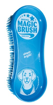 Szczotka dla Psów Krótko i średniowłosych Blue Sky Magic Brush Wyczesuje i Masuje