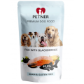 PETNER Wysokomięsna Karma Mokra RYBY Z JEŻYNAMI 95,5% Mięsa 470g