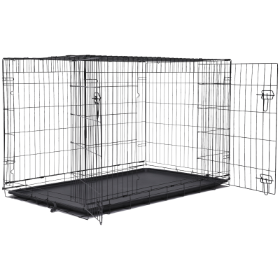 DOG FANTASY Metalowa Klatka Kennelowa 2-drzwiowa dla Psa rozm. XL 106X69X77cm