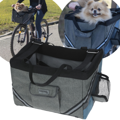 Kerbl Torba Transporter dla psa na Rower Vacation 38x25x25cm Szary