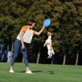 PitchDog Latający Dysk Aportowania dla Psa Zabawka 24cm Niebieska 62472