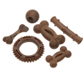 Ecomfy Wytrzymała Zabawka dla Psa WOODY RING Aport Ringo 13cm