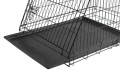 Kerbl Metalowa Klatka Kennelowa 2-drzwiowa dla Psa Trapezowa Skośna Ścięta 92x63x74cm