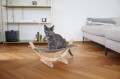 Kerbl Hamak Legowisko Posłanie dla Kota Siesta 2.0 Drewno Eco 61x37x29cm Beż