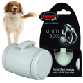 FLEXI Multi Box Pojemnik Etui na Smaczki Woreczki Akcesoria dla Psa do Smyczy Automatycznych Flexi Szary
