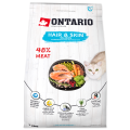 ONTARIO Cat Karma Sucha dla Kotów Dorosłych Hair&Skin na Skórę i Sierść Łosoś 2kg