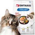 ONTARIO Cat Karma Sucha dla Kotów Dorosłych Długowłosych Kaczka z Łososiem 2kg