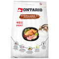 ONTARIO Cat Sterilised 7+ Karma Sucha dla Kastrowanych Kotów Dorosłych Kurczak z Łososiem 2kg