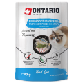 Ontario Saszetka Karma Mokra dla Kota Herb Line Kurczak z Makrelą 80g