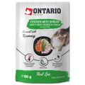 Ontario Saszetka Karma Mokra dla Kota Herb Line Kurczak z Krewetką 80g