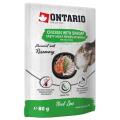 Ontario Saszetka Karma Mokra dla Kota Herb Line Kurczak z Krewetką 80g