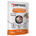 Ontario Saszetka Karma Mokra dla Kota Herb Line Kurczak z Kaczką 80g