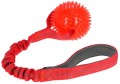 Kerbl Bungee Zabawka dla Psa Piłka na Taśmie z Amortyzatorem Czerwona 9cm