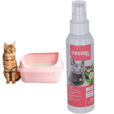 Kerbl Dezodorant w Sprayu do Kuwety dla Kotów Neutralizator Zapachów 125ml