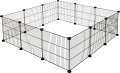 Modułowy KOJEC DLA KRÓLIKA Składany 12 Elementów Wybieg 35x35cm
