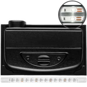 DIVERSA Selecto POKRYWA 50X30 PROSTA LED 8W CZARNA