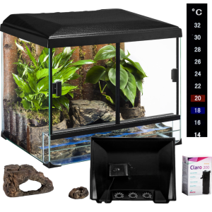 Diversa TerraSet Turtle 30 Zestaw AkwaTerrarium z Wyposażeniem FILTR 30x25x25cm 119736