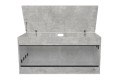 Diversa Solidne Terrarium z Płyty Meblowej z Wentylacją z NADSTAWKĄ 80x50x62cm Beton
