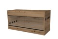 Diversa Solidne Terrarium z Płyty Meblowej z Wentylacją z NADSTAWKĄ 120x50x72cm Dąb Artisan