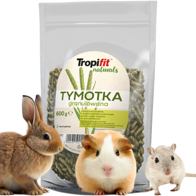 TROPIFIT Naturals Tymotka Granulowana dla Gryzoni Królików 600g