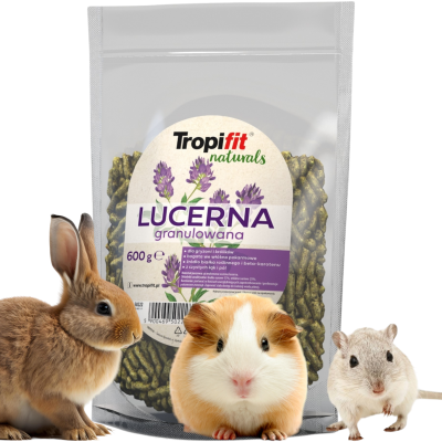 TROPIFIT Naturals Lucerna Granulowana dla Gryzoni Królików 600g