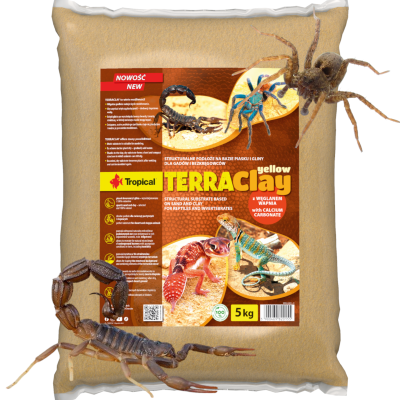 Tropical TerraClay Yellow Żółte Worek Strukturalne Podłoże do Terrariów Pustynnych i Stepowych 5kg 82015