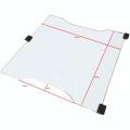 AQUAEL Szyba Nakrywkowa Separująca Pokrywa OPTIBENT 70 Zaokrąglone Rogi 37x37cm Czarna