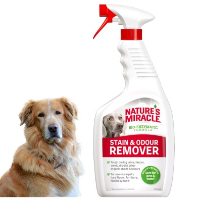 NATURE'S MIRACLE STAIN & ODOUR REMOVER DOG Środek do Usuwania Zabrudzeń po Psach 709ml