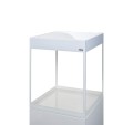 AQUAEL GLOSSY CUBE 135L 50x50x63cm Biały LED Day&Night