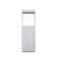 AQUAEL GLOSSY CUBE 135L 50x50x63cm Biały ZESTAW LED Day&Night + SZAFKA